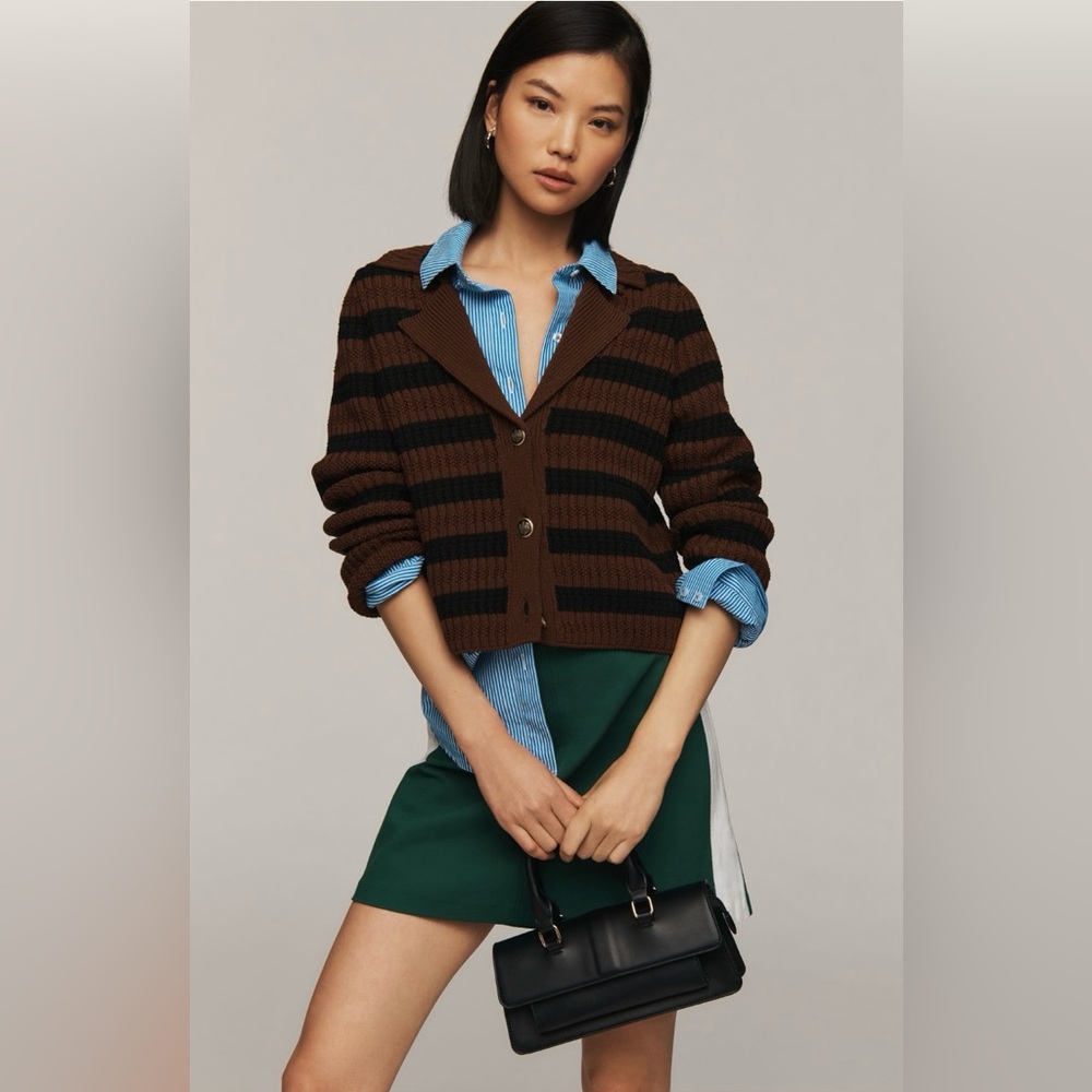 NWOT The Greta Polo Cardigan Sweater by Maeve